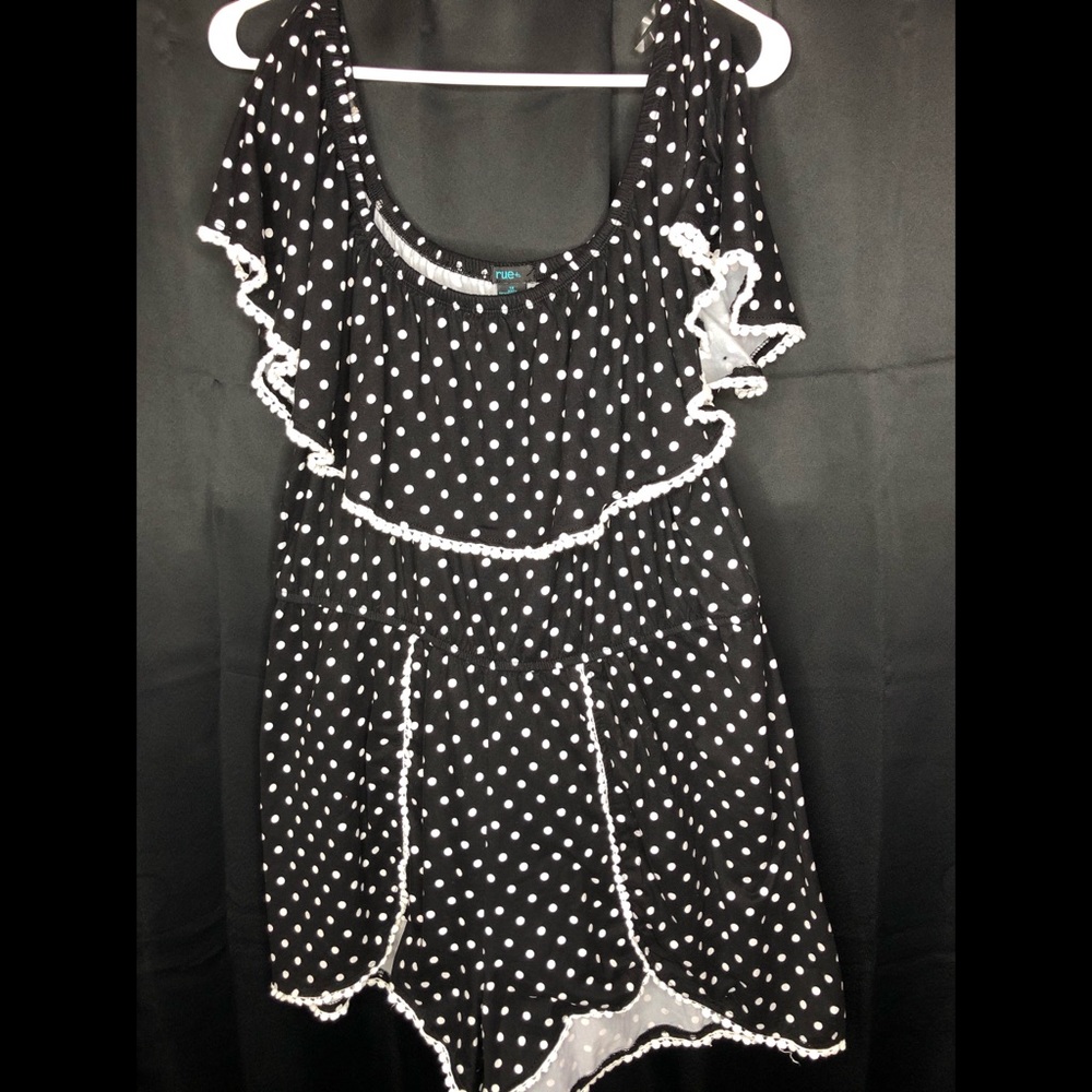 Polka dot plus size jumper